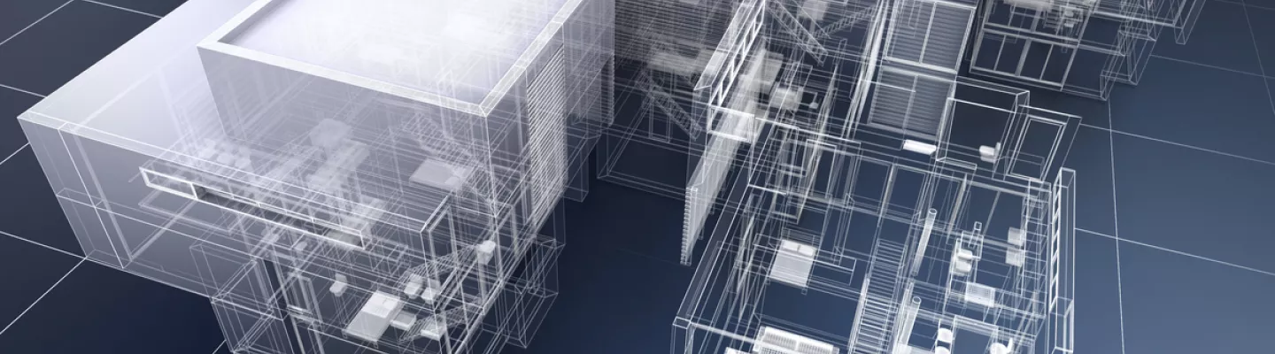 3D model of blue print