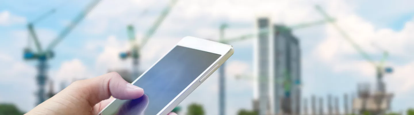 iphone and construction site