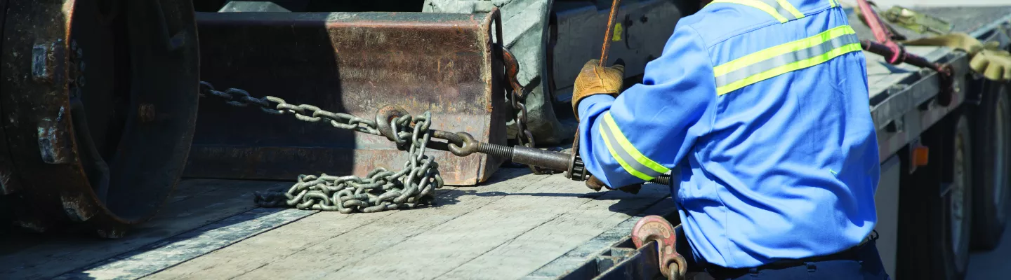 man loading truck with equipment