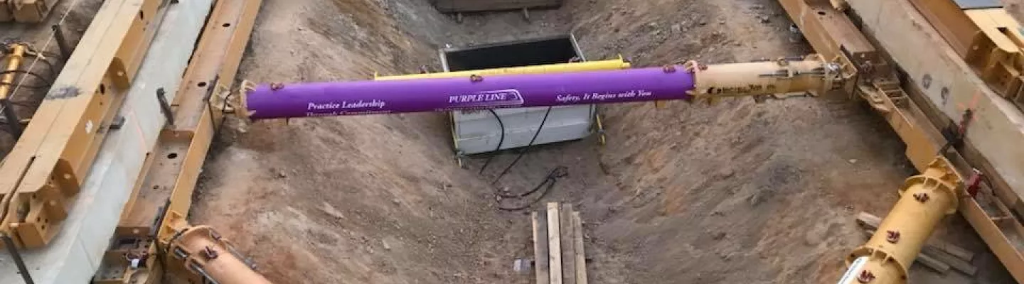 load pins in trench excavation