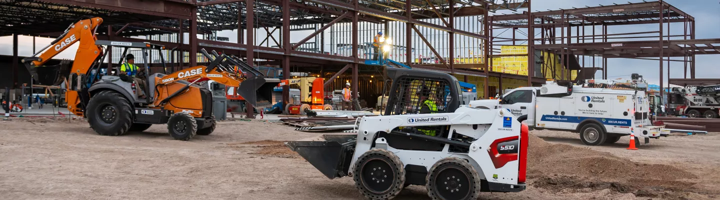 Assorted equipment at a jobsite