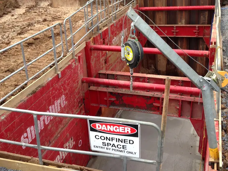SHORE SAFETY __ Learn just how strong our Davit Arms are �� #shoresafety #safetyatwork