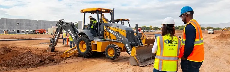UR crew monitoring earthmoving work