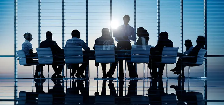 Silhouettes Of Business People