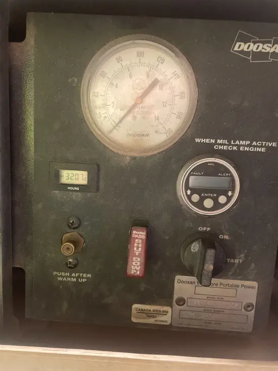 2018 Doosan C185WDZ-T4F Air Compressor
