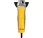 Yellow DeWalt electric angle grinder