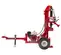 Red Barretto vertical log splitter