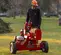 Red Barretto vertical log splitter