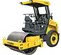 Yellow Bomag Ride-on Single Smooth-drum Vibratory Roller,