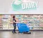 Blue Nilfisk Walk-Behind Floor Scrubber