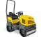 Yellow Wacker Ride-on Double Smooth-drum Vibratory Roller