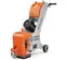 Orange Husqvarna electric Walk-Behind Shot Blaster