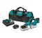 Green and black and gray MAKITA Cordless Portable Band Saw, Electric-powered