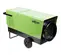 Green and black PATRON Heater, 136,000 BTU, 480V Electric Powered