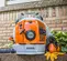 Orange and white Stihl backpack blower