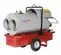 Grey and red FROSTFGHTR Heater, 350,000 BTU/h, Diesel Powered, Ducted
