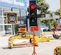 traffic lights on tripod 