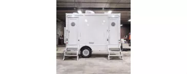 Luxury Portable Restroom Trailer, 2 stations