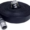 Black Rubber Discharge Hose product image with white background
