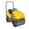 Yellow Wacker Neuson Ride-on Double Smooth-drum Vibratory Roller