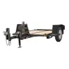 Black Barretto single axle utility trailer