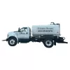 White Ford F-750 water truck