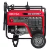 Red and black HONDA 5,000-5,400 W Portable Generator, Gas