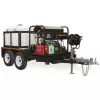 White and black MiTM 3,500 psi towable pressure washer