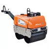 Orange Multiquip Mikasa walk-behind Tandem Smooth-Drum Compaction Roller