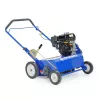 Blue and black BLUEBIRD Lawn Turf Rake Thatcher, 18 and 20 in.