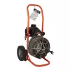 Orange and black GENERALPIPE Easy-rooter Plumbing Snake, Electric-powered, 1/2 in. X 100 ft.