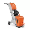 Orange Husqvarna electric Walk-Behind Shot Blaster
