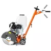 Orange, gray, silver and black HUSQVARNA Walk-Behind Concrete Saw, 14 in., Gas Powered