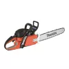 Red and black and gray MAKITA Chainsaw, 17 in., Gas Powered