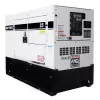 White and black MULIQUIP 16-25 kW Towable Generator, Tier 4 Diesel