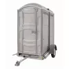 Gray Polyjo Double Porta Potty, Trailer Mounted