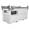White and silver WESTERN 500-550 gal. Fuel Tank, Double Wall