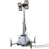 White, silver and black GENERAC LIGHT TOWER SKID MOUNTED