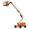 Orange and beige JLG telescopic boom lift