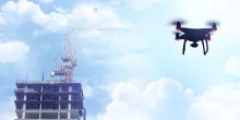 drone on jobsite