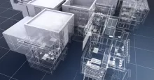 3D model of blue print