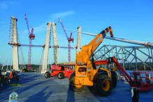 forklift on jobsite