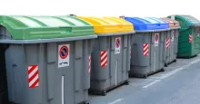 recycle bins on jobsite