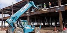 forklift on jobsite