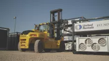 forklift at job site