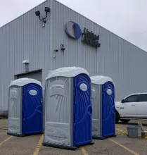 Porta Potties in UR Branch Lot