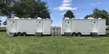 Restroom Trailers with hand washing stations