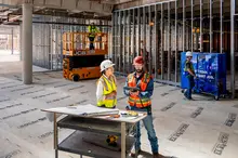 United Rentals commercial construction site in Austin
