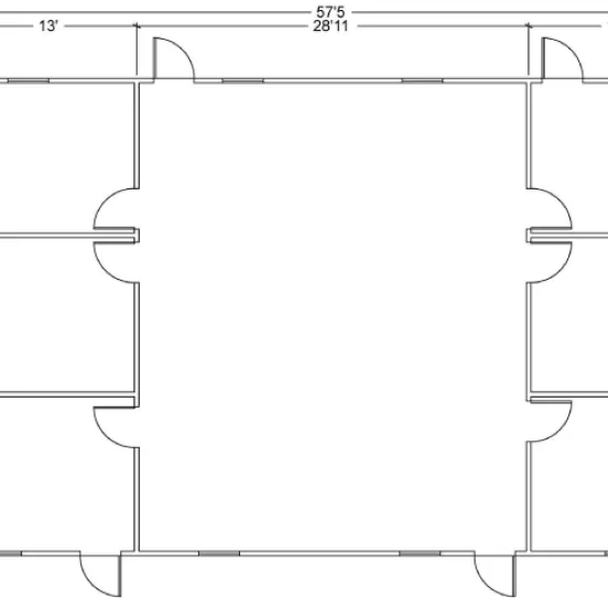 3-plex FAST building floor plan