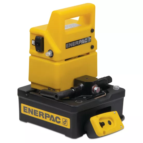 Yellow Enerpac Hydraulic Ram